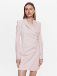 Pinko Sukienka codzienna 100035 A0GI Różowy Regular Fit. Czerwone sukienki Pinko, na co dzień, bez wzorów, z syntetyku, bez kołnierzyka, bez ramiączek, proste. Za 1,069.00 zł.