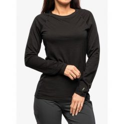 Bluza termoaktywna damska Smartwool Classic All-Season Merino Base Layer. Czarne bluzy Smartwool, na zimę, xl, bez wzorów, bez kaptura. Za 270.99 zł.