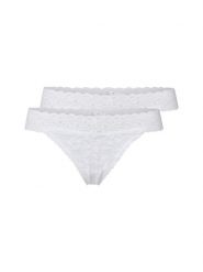 Snocks Stringi w 2-paku Kobiety biały, S. Białe stringi Snocks, bez wzorów, z koronki. Za 99.95 zł.