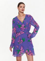Pinko Sukienka codzienna Assillante 101109 A0P7 Fioletowy Regular Fit. Fioletowe sukienki Pinko, na co dzień, bez wzorów, z wiskozy, bez kołnierzyka, bez ramiączek, proste. Za 1,299.00 zł.