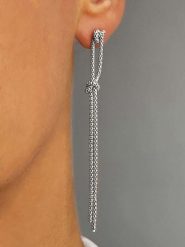 DI GIORGIO Srebrne kolczyki-wkrętki rozmiar: onesize. Szare kolczyki DI GIORGIO, srebrne. Za 118.01 zł.