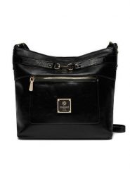 Monnari Torebka BAG5970 Czarny. Czarne listonoszki Monnari, bez wzorów, ze skóry, bez dodatków. Za 129.99 zł.