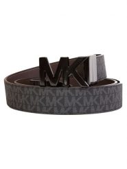 Michael Kors Pasek dwustronny w kolorze czarno-ciemnobrązowym rozmiar: onesize. Brązowe paski Michael Kors, bez wzorów, z materiału. Za 389.08 zł.