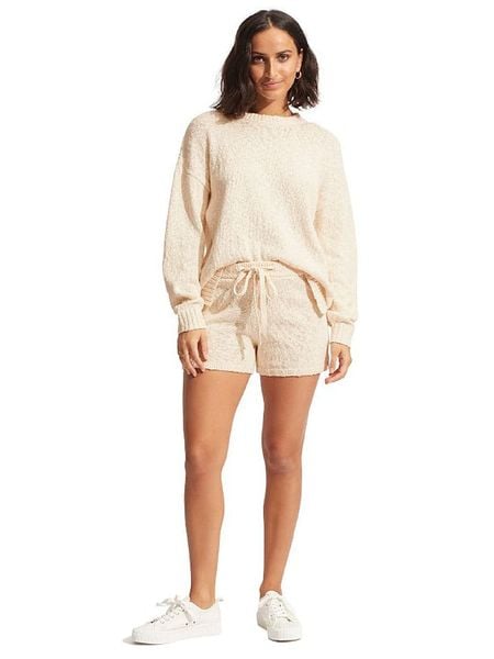 Seafolly Sweter w kolorze beżowym rozmiar: M. Brązowe swetry Seafolly, m, bez wzorów, z bawełny, bez ramiączek. Za 169.95 zł.