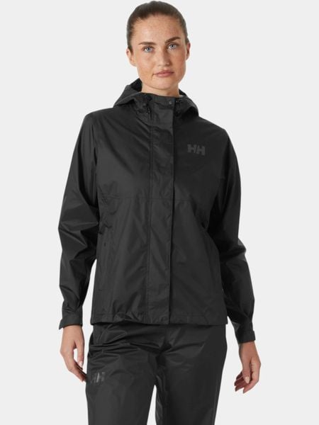Płaszcz Przeciwdeszczowy Damski Helly Hansen Loke 2.0. Czarne płaszcze Helly Hansen, m, bez wzorów, z materiału, bez kaptura. Za 591.35 zł.