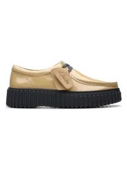 Clarks Skórzane trzewiki "Torhill Bee" w kolorze beżowym rozmiar: 37. Brązowe półbuty sznurowane Clarks, bez wzorów, eleganckie, bez obcasa, bez zapięcia. Za 268.55 zł.