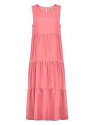 Sublevel Sukienka w kolorze różowym rozmiar: M. Różowe sukienki Sublevel, m, bez wzorów, z wiskozy, bez kołnierzyka, bez ramiączek, midi. Za 82.99 zł.