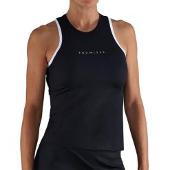 Stock Padel S.L. Endless Essential Czarny T-shirt. Czarne t-shirty 55PROTEC, l, bez wzorów, bez kołnierzyka, bez ramiączek. Za 345.99 zł.