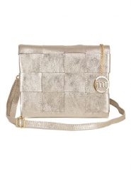 Mia Tomazzi Skórzana torebka "Empoli" w kolorze złotym - 23 x 17 x 5 cm rozmiar: onesize. Żółte torby na ramię Mia Tomazzi, bez wzorów, z materiału, na ramię, bez dodatków. Za 228.38 zł.