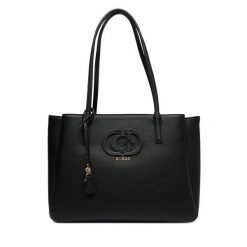 Torebka Guess. Czarne shopper Guess, z aplikacjami, bez dodatków. Za 649.99 zł.