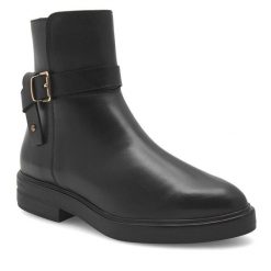 Botki Sergio Bardi. Czarne botki Sergio Bardi, bez wzorów, bez obcasa, na płaskiej podeszwie, bez zapięcia. Za 179.99 zł.