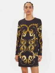 Versace Jeans Couture Sukienka codzienna 77HAO9P1 Kolorowy Regular Fit. Sukienki Versace Jeans Couture, na co dzień, bez wzorów, z jeansu, bez kołnierzyka, bez ramiączek, proste. Za 689.99 zł.