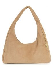 Anna Morellini Skórzana torebka "Lucrita" w kolorze beżowym - 42 x 49 x 18 cm rozmiar: onesize. Brązowe torby na ramię Anna Morellini, bez wzorów, z materiału, na ramię, bez dodatków. Za 304.99 zł.