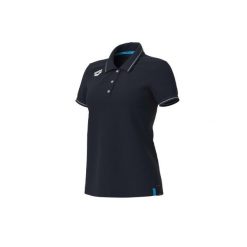 Koszulka polo damska Arena Team Polo shirt Solid Cotton. Niebieskie bluzki Arena, xl, bez wzorów, z bawełny, bez kołnierzyka, bez ramiączek. Za 179.99 zł.