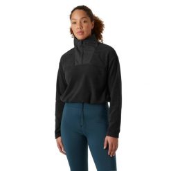Damska bluza typu crop Helly Hansen Daybreaker Fleece. Czarne bluzy Helly Hansen, s, bez wzorów, z polaru, bez kaptura. Za 314.00 zł.