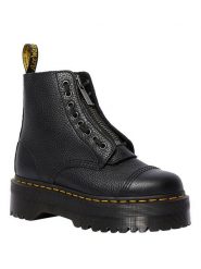 Dr. Martens Skórzane botki w kolorze czarnym rozmiar: 44. Czarne botki Dr. Martens, bez wzorów, z okrągłym noskiem, bez obcasa, na platformie, bez zapięcia. Za 790.67 zł.