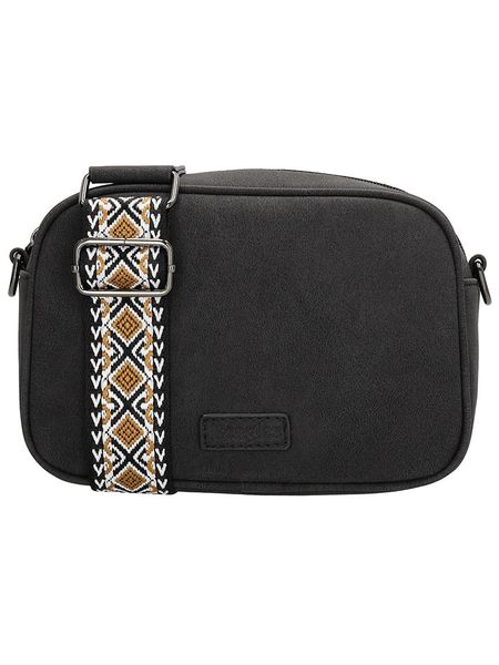 Beagles Torebka "Malaga" w kolorze czarnym - 18,5 x 12 x 4,5 cm rozmiar: onesize. Czarne torby na ramię Beagles, bez wzorów, z materiału, na ramię, małe, bez dodatków. Za 67.45 zł.