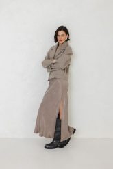 SPÓDNICA JENNY BEŻOWA L - Flawless. Brązowe spódnice Flawless, na lato, l, bez wzorów, z gumy, sportowe, maxi, sportowe. Za 343.20 zł.