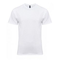 Bawełniana Lekka Koszulka Unisex Dla Dorosłych. Białe bluzki GILDAN, s, bez wzorów, z bawełny, sportowe, bez kołnierzyka, bez ramiączek. Za 29.99 zł.