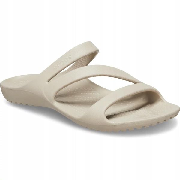 Klapki Dla Dorosłych Crocs Kadee II. Niebieskie klapki Crocs, bez wzorów, z materiału, bez obcasa. Za 119.99 zł.