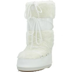 Buty MOON BOOT MB ICON FAUX Biały. Białe trekkingi Moon Boot, z tkaniny, trekkingowe. Za 1,174.99 zł.