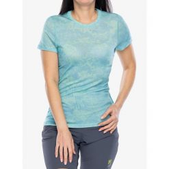 Koszulka merino damska Smartwool Merino Short Sleeve Tee Boxed. Zielone koszulki sportowe Smartwool, bez wzorów, bez ramiączek. Za 287.99 zł.