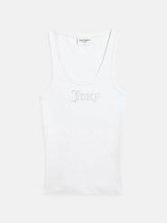 Juicy Couture Top w kolorze białym rozmiar: XS. Białe topy Juicy Couture, xs, bez wzorów, bez kołnierzyka, bez ramiączek. Za 100.99 zł.