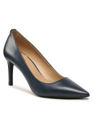 MICHAEL Michael Kors Szpilki Slina Flex Pump 40F2HNMP2L Granatowy. Niebieskie szpilki MICHAEL Michael Kors, bez wzorów, ze skóry, bez obcasa, na szpilce, bez zapięcia. Za 649.99 zł.