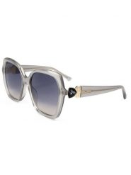 Jimmy Choo Damskie okulary przeciwsłoneczne w kolorze szaro-niebieskim rozmiar: 57. Niebieskie okulary przeciwsłoneczne Jimmy Choo, bez wzorów, z tworzywa sztucznego. Za 459.95 zł.