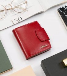 Minimalistyczny portfel damski z systemem RFID Protect — Peterson. Portfele Peterson, bez wzorów, ze skóry. Za 61.74 zł.
