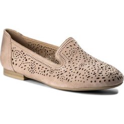 Lordsy CAPRICE - 9-24501-20 Rose Nubuck 509. Czerwone lordsy Caprice, bez wzorów, z materiału, bez obcasa, bez zapięcia. W wyprzedaży za 139.00 zł.
