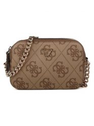 Guess Torebka w kolorze jasnobrązowym - 19,5 x 13 x 6,5 cm rozmiar: onesize. Brązowe torby na ramię Guess, z aplikacjami, z materiału, na ramię, bez dodatków. Za 347.99 zł.