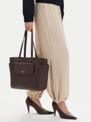 Lasocki Torebka CEO-LSK-X-004-10 Brązowy. Brązowe shopper Lasocki, bez wzorów, ze skóry, bez dodatków. Za 239.99 zł.