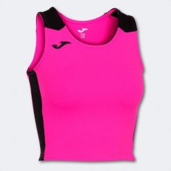 Tank top do biegania damski Joma Record II Crop top. Czarne topy Joma, s, bez wzorów, bez kołnierzyka, bez ramiączek. Za 116.15 zł.