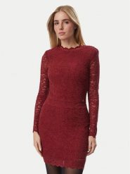 Guess Bluzka W6BP30 K6382 Bordowy Regular Fit. Czerwone bluzki Guess, xs, z aplikacjami, z syntetyku, bez kołnierzyka, bez ramiączek. Za 292.99 zł.