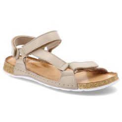 Beżowe Sandały Wasak Wygodne Damskie Obuwie Na Płaskiej Podeszwie. Brązowe sandały Wasak, bez wzorów, ze skóry, wakacyjne, bez obcasa, na płaskiej podeszwie, bez zapięcia. Za 219.00 zł.