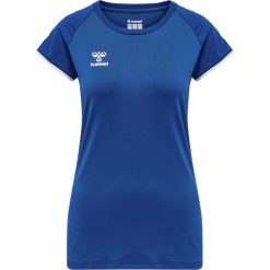 Koszulka damska Hummel hmlhmlCORE volley stretch. Niebieskie bluzki Hummel, xl, bez wzorów, sportowe, bez kołnierzyka, bez ramiączek. Za 147.00 zł.