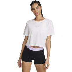 Podkoszulek Nike Pro, Kobiety. Białe koszulki sportowe Nike, bez wzorów, z bawełny, bez ramiączek. Za 190.00 zł.