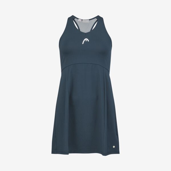 Sukienka ze spodenkami do tenisa damska SPIRIT HEAD. Niebieskie sukienki Head, l, bez wzorów, sportowe, bez kołnierzyka, bez ramiączek, sportowe. W wyprzedaży za 222.50 zł.