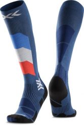 Skarpety narciarskie X-Socks Ski Perform Patriot France OTC Blue. Białe skarpety X Socks, bez wzorów, z materiału. Za 76.00 zł.