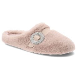 Różowe Kapcie Macarena Domowe Obuwie Damskie. Czerwone obuwie domowe Macarena, bez wzorów, bez zapięcia. Za 229.00 zł.