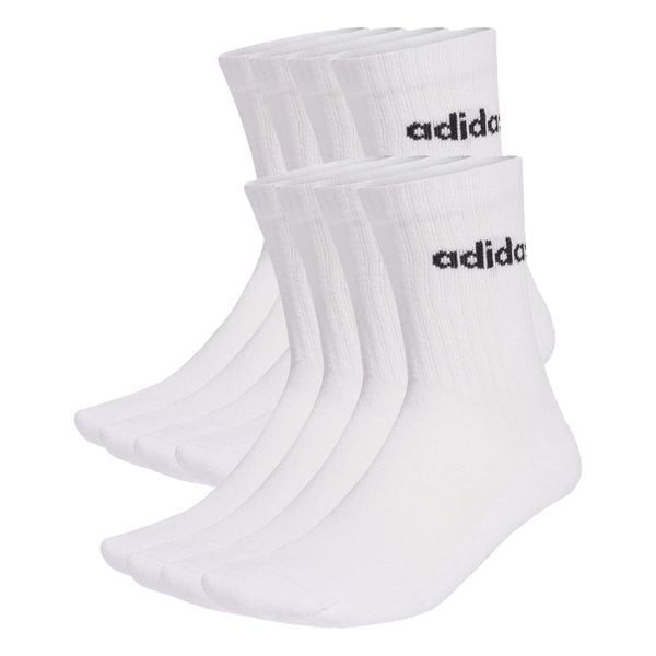 SKARPETY DO ŁYDKI LINEAR CUSHIONED, OPAKOWANIE 10 PAR. Białe skarpety Adidas, bez wzorów, z bawełny. Za 129.00 zł.