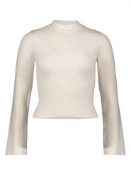 Copenhagen Studios Koszulka w kolorze kremowym rozmiar: 32. Brązowe bluzki Copenhagen Studios, bez wzorów, prążkowane, bez kołnierzyka, bez ramiączek. Za 61.02 zł.