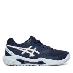 Buty do tenisa Asics. Niebieskie obuwie sportowe Asics, bez zapięcia, tenisowe. Za 339.99 zł.
