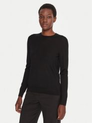 BOSS Sweter Ferpina 50544987 Czarny Slim Fit. Czarne swetry Boss, s, bez wzorów, z wełny, bez ramiączek. Za 749.99 zł.