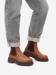 G-Star Raw Sztyblety EO-DAMLA-25FW26 Brązowy. Brązowe botki G-Star, bez wzorów, ze skóry, bez obcasa, na płaskiej podeszwie, bez zapięcia. Za 479.99 zł.