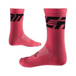 Skarpety rowerowe LEATT Socks MTB Endurance. Czerwone skarpety LEATT, bez wzorów. Za 89.99 zł.