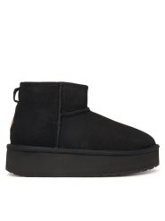 EMU Australia Śniegowce Stinger Micro Flatform 2.0 W13296 Czarny. Czarne trapery i śniegowce EMU Australia, z wełny. Za 689.99 zł.