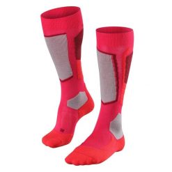Podkolanówki damskie Falke SK2 Wool. Czerwone skarpety Falke, bez wzorów, z poliamidu. Za 251.50 zł.