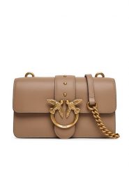 PINKO Torebka Love One Mini ST.CL Al 25-26 PLTT 105856 A0F1 Beżowy. Brązowe listonoszki Pinko, bez wzorów, ze skóry, bez dodatków. Za 1,199.00 zł.
